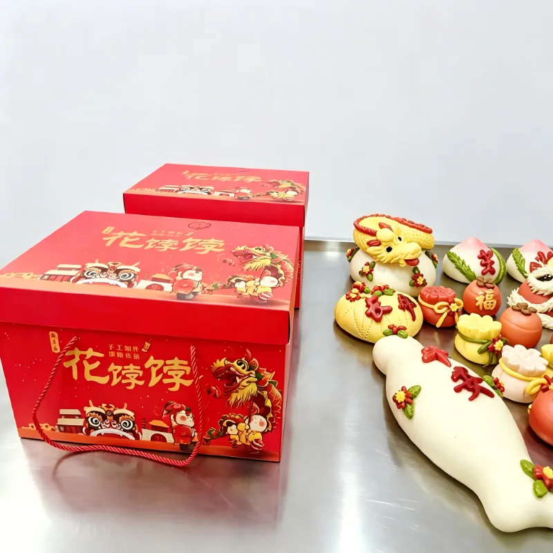 Lunar New Year collapsible food gift packaging box
